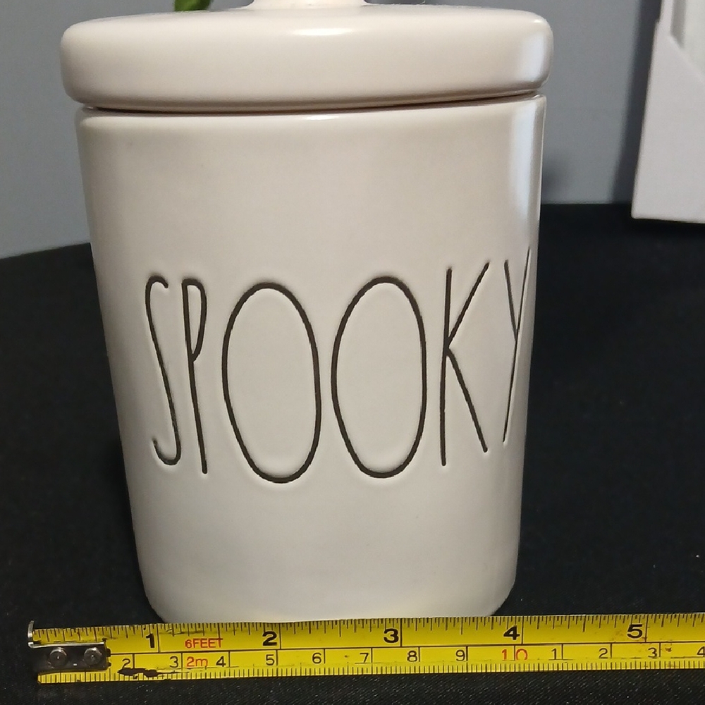 Rae Dunn Spooky White Ceramic Canister - Picture 9 of 10